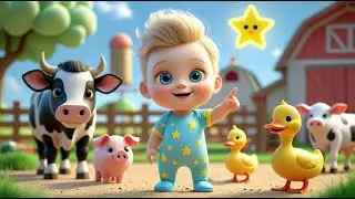 Baby's First Farm Animals Song | Toddler Learning & Nursery Rhymes