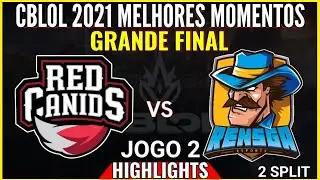 RED x RNS HIGHLIGHTS Jogo 2 CBLOL 2021 2&ordf; Etapa Grande Final RED Kalunga x Rensga Melhores Momentos.