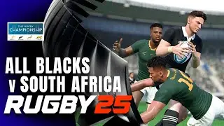 Rugby 25 | ALL BLACKS vs SPRINGBOKS (Wellington) | Round 4 2025 The Rugby Championship