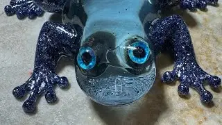 #11 Resin Frog (Blue) Best frog I&rsquo;ve ever done