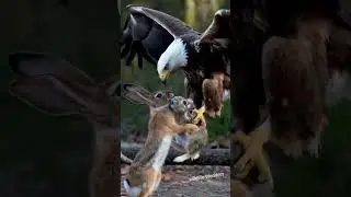 Eagle Vs Rabbit #animallife #wildanimals #animals #wildlife #eagle #naturelovers #wildrift #rabbits