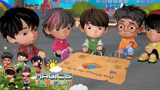 Fun! Treasure in the Amusement Park | Magic 5 The Animation - Episode 47