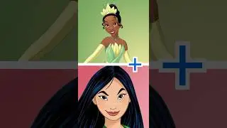 AI COMBINES PRINCESS TIANA AND MULAN #ai #disney #mulan #tiana