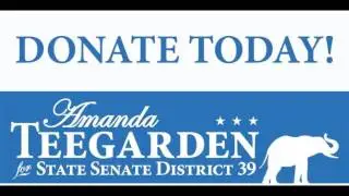 KFAQ's Pat Campbell with Amanda Teegarden, candidate for State Senator representing district 39.