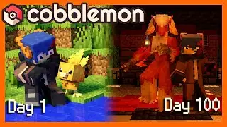 100 Days in Minecraft Cobblemon: Becoming a Pok&eacute;mon Fire Type Gym Leader! (Movie)