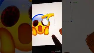 🫳😱😱 Face screaming in fear emoji #emojis #procreate #videoart