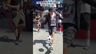 Tota Showing Off His Football Skills In New York #tota #football #viral
