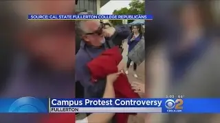Part-Time Lecturer At Cal State Fullerton Accused Of Getting Onto Scuffle With Young Republican Grou