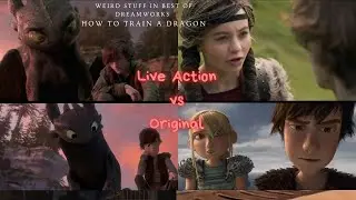 How to Train a Dragon Live Action vs Animated Movie | Side by Side Comparison