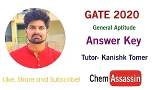 GATE 2020 | Answer Key with solutions | Chemistry | General Aptitude