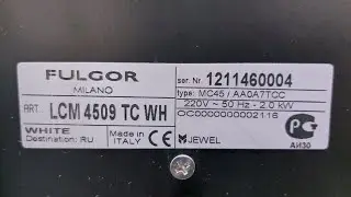 Ремонт сенсорного модуля кофемашины FULGOR MILANO LCM 4509 TC WH