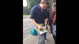 Tom meeting fans in bangor NI