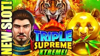 Triple supreme￼ extreme slot machine back to back bonuses for a huge win #casino #gambling #slot 