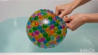 Satisfying ASMR   Water Balloon Orbeez Popping 💧battub