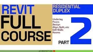 REVIT 2024 TUTORIAL | FULL COURSE | PART 2 | 8 BEDROOM DUPLEX MODELLING | #BIM #Revit