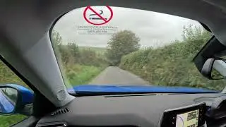 An English country lane somewhere in Devon - raw footage