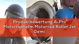 Produktbewertung A-Pro Motorradhelm Motorrad Roller Jet Demi Helm Scooter Homologiert Avio Visor Mat