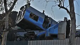 Scrapped Comeng Trains at Laverton North