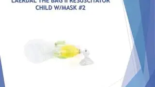 LAERDAL THE BAG II RESUSCITATOR CHILD W/MASK #2