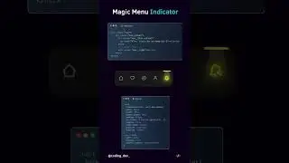 🔥Magic Navigation Menu Indicator! | Web Development | #shorts