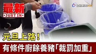 元旦上路！ 有條件廚餘養豬「裁罰加重」【最新快訊】