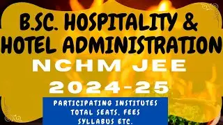 NCHM JEE application Form 2024 I Hotel Management entrance 2024 I NCHM JEE Exam 2024 I nchm jee exam