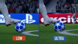 FIFA 19 — сравнение графики на низких и ультра-настройках (ПК, 1080P, 60 кадров в секунду)