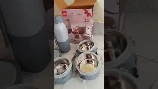 Cello triplex insulated Tiffin | unboxing cello tiffin with water bottle | food tiffin | tiffin box