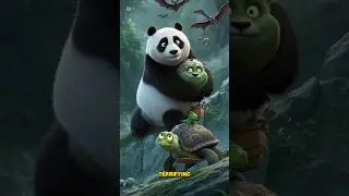 😱 The Panda Almost Drowned but turtle saved it #panda #story #ai #cartoon
