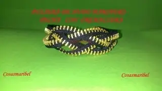Pulsera  con cremallera de moda.