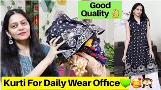 Affordable Latest Simsim Kurti Haul | Daily College Office Party Wear Kurti | Online Try On Haul