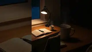 Cozy Study Desk at Night ❄️ #shorts