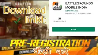 Bgim - battleground mobile india download link || pre registration kya hai || #bgmi_download_link