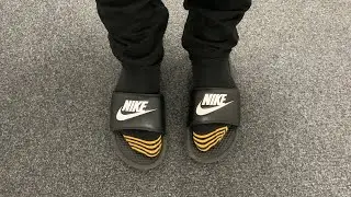 Nike Benassi Slides #nike #slides #black #slippers #slipon