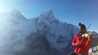 A tune on Khalar Pataar, Nepal, South Asia 5595 metres.