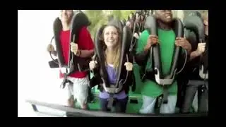The Green Lantern Roller Coaster in New Jersey | @IrisAndVioletta2025 & Lesven Silveira
