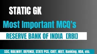 RBI Important questions| RBI Gk questions In english| RBI महत्वपूर्ण प्रश्न| current affairs 2024