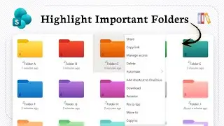 How to change folder color in SharePoint (Easy Identify)