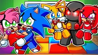 Viramos BEBÊS nessa CRECHE ASSOMBRADA do Roblox | Sonic