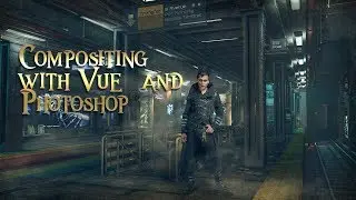 Compositing with Vue and Photoshop.Isolating and retouching model in photoshop 5