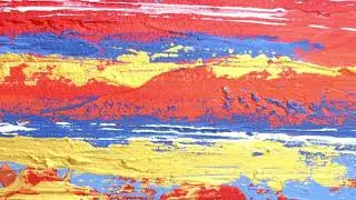 Orange abstract painting