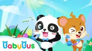 ❤ I Love Drinking Water | Animation For Babies | BabyBus | Baby Panda