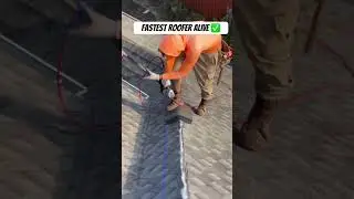 Fastest roofer alive ✅#roofer #construction #roofers #roofing #fast #roofs #viral #dyi #pro