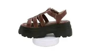 119286 - Sand&aacute;lia Feminina Ramarim 25-42203 - Marrom