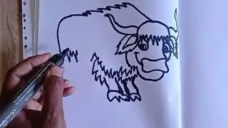 bull 🐂 drawing for beginners 😎 simple drawing 😎 cool drawing