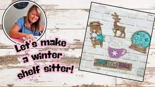 SVG Clubhouse December 2022 Paint Party Let's paint the Warm Winter Wishes shelf sitter set!