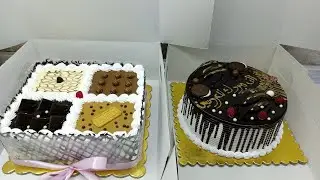 تورتة مقاس 25×25⁉️نص فانيليا ونص شيكولاتة ب 6 بيضات ونص كيلو اسبونش جاهز بتزيين افخم المحلات