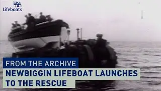To the rescue! Watch classic footage of Newbiggin Lifeboat Crew racing to the rescue