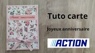 Tuto carte anniversaire #scrap #tuto #scrapbooking #diy
