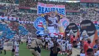 MOSAICO DA TORCIDA DO BAHIA CONTRA O VITÓRIA HOJE NA ARENA FONTE NOVA...